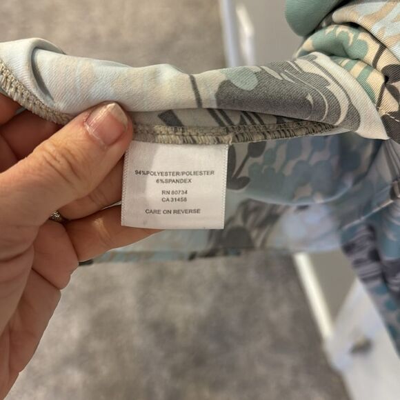 BCBG MaxAzria Gray Blue Faux Wrap Dress - Size 00 - Picture 10 of 10